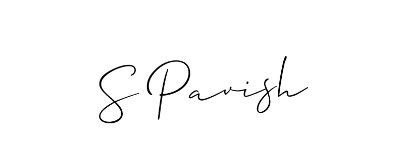 You can use this online signature creator to create a handwritten signature for the name S Pavish. This is the best online autograph maker. S Pavish signature style 2 images and pictures png