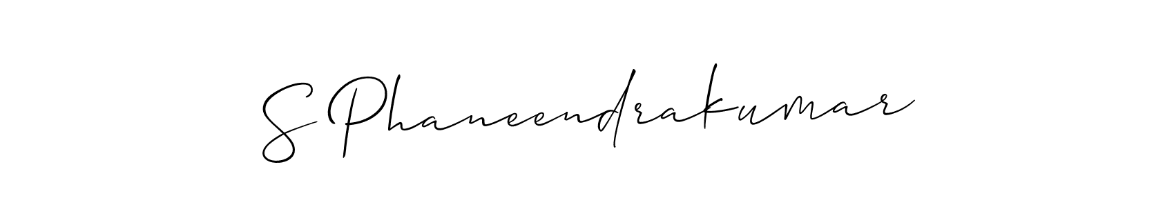 You should practise on your own different ways (Allison_Script) to write your name (S Phaneendrakumar) in signature. don't let someone else do it for you. S Phaneendrakumar signature style 2 images and pictures png