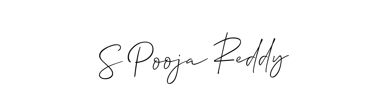 This is the best signature style for the S Pooja Reddy name. Also you like these signature font (Allison_Script). Mix name signature. S Pooja Reddy signature style 2 images and pictures png