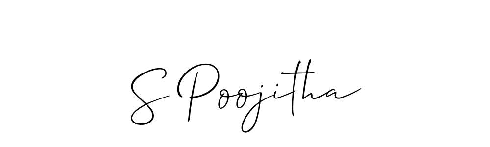 You can use this online signature creator to create a handwritten signature for the name S Poojitha. This is the best online autograph maker. S Poojitha signature style 2 images and pictures png