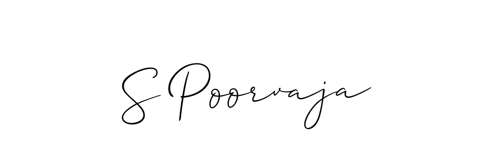 Once you've used our free online signature maker to create your best signature Allison_Script style, it's time to enjoy all of the benefits that S Poorvaja name signing documents. S Poorvaja signature style 2 images and pictures png