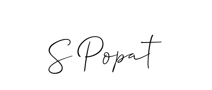 Once you've used our free online signature maker to create your best signature Allison_Script style, it's time to enjoy all of the benefits that S Popat name signing documents. S Popat signature style 2 images and pictures png