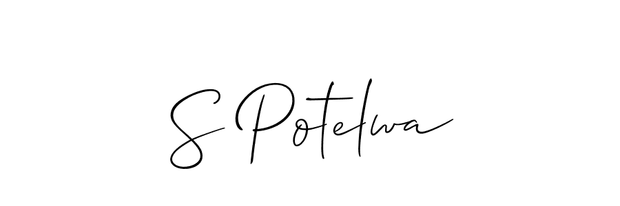 Make a beautiful signature design for name S Potelwa. Use this online signature maker to create a handwritten signature for free. S Potelwa signature style 2 images and pictures png