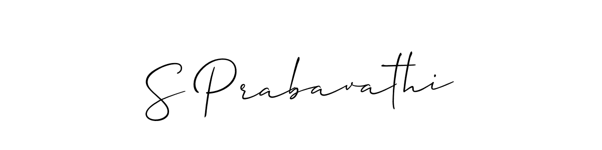 Best and Professional Signature Style for S Prabavathi. Allison_Script Best Signature Style Collection. S Prabavathi signature style 2 images and pictures png