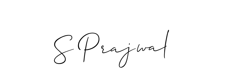 How to make S Prajwal signature? Allison_Script is a professional autograph style. Create handwritten signature for S Prajwal name. S Prajwal signature style 2 images and pictures png