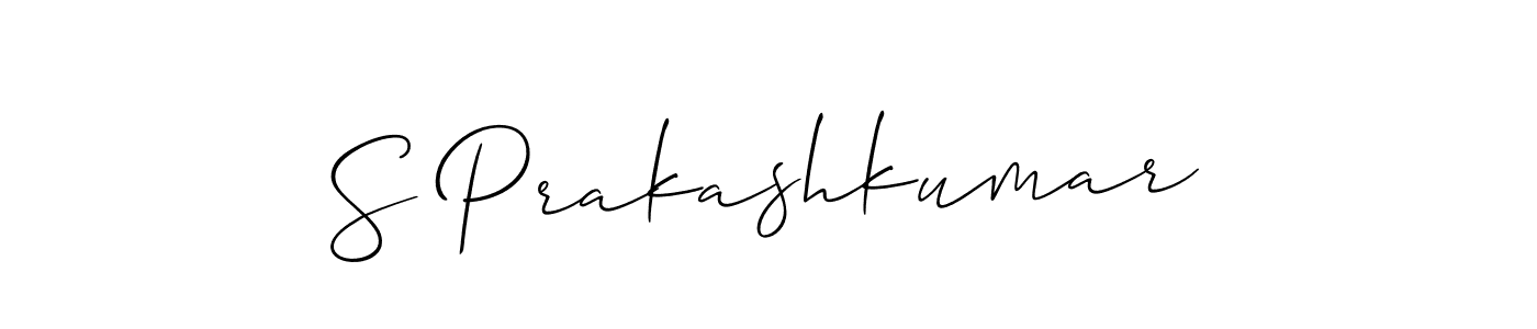 Create a beautiful signature design for name S Prakashkumar. With this signature (Allison_Script) fonts, you can make a handwritten signature for free. S Prakashkumar signature style 2 images and pictures png