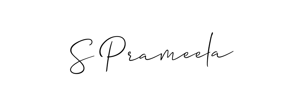 Make a short S Prameela signature style. Manage your documents anywhere anytime using Allison_Script. Create and add eSignatures, submit forms, share and send files easily. S Prameela signature style 2 images and pictures png
