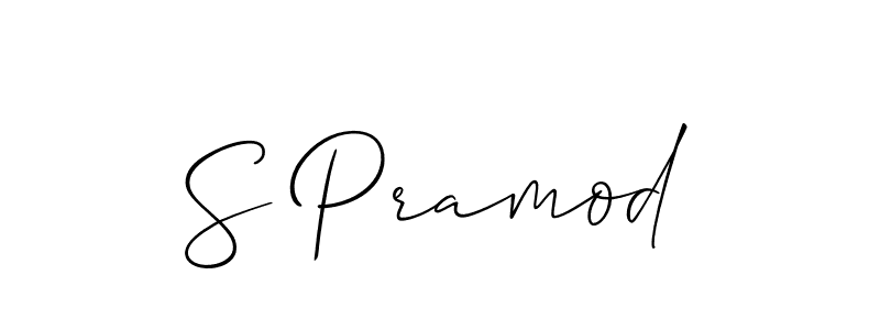 Make a beautiful signature design for name S Pramod. Use this online signature maker to create a handwritten signature for free. S Pramod signature style 2 images and pictures png