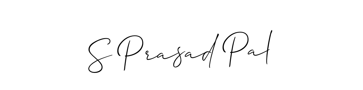 Design your own signature with our free online signature maker. With this signature software, you can create a handwritten (Allison_Script) signature for name S Prasad Pal. S Prasad Pal signature style 2 images and pictures png