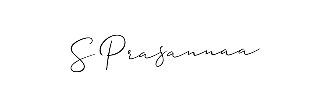 Make a beautiful signature design for name S Prasannaa. Use this online signature maker to create a handwritten signature for free. S Prasannaa signature style 2 images and pictures png