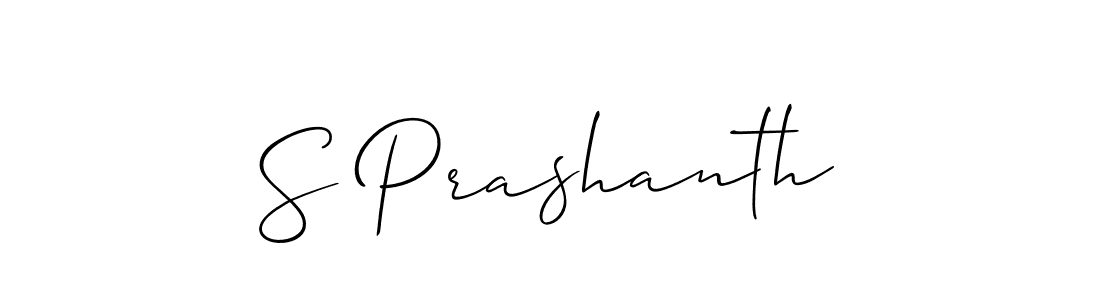 How to Draw S Prashanth signature style? Allison_Script is a latest design signature styles for name S Prashanth. S Prashanth signature style 2 images and pictures png