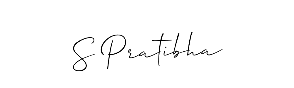 Make a short S Pratibha signature style. Manage your documents anywhere anytime using Allison_Script. Create and add eSignatures, submit forms, share and send files easily. S Pratibha signature style 2 images and pictures png