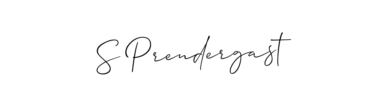 Also we have S Prendergast name is the best signature style. Create professional handwritten signature collection using Allison_Script autograph style. S Prendergast signature style 2 images and pictures png