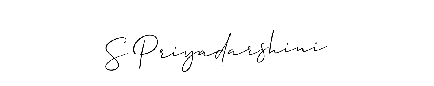 Make a short S Priyadarshini signature style. Manage your documents anywhere anytime using Allison_Script. Create and add eSignatures, submit forms, share and send files easily. S Priyadarshini signature style 2 images and pictures png