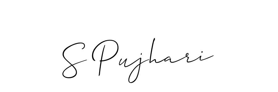 Make a beautiful signature design for name S Pujhari. Use this online signature maker to create a handwritten signature for free. S Pujhari signature style 2 images and pictures png