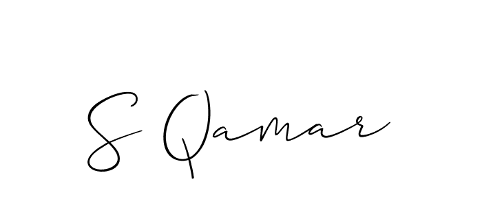 This is the best signature style for the S Qamar name. Also you like these signature font (Allison_Script). Mix name signature. S Qamar signature style 2 images and pictures png