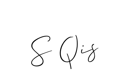 Best and Professional Signature Style for S Qis. Allison_Script Best Signature Style Collection. S Qis signature style 2 images and pictures png