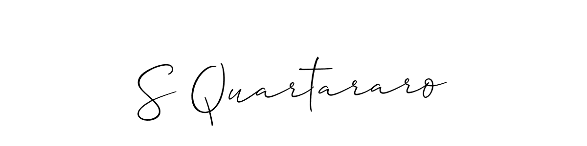 Make a beautiful signature design for name S Quartararo. With this signature (Allison_Script) style, you can create a handwritten signature for free. S Quartararo signature style 2 images and pictures png