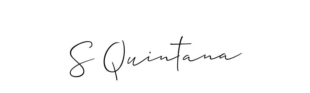 Also You can easily find your signature by using the search form. We will create S Quintana name handwritten signature images for you free of cost using Allison_Script sign style. S Quintana signature style 2 images and pictures png