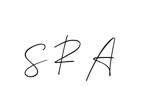 How to make S R A name signature. Use Allison_Script style for creating short signs online. This is the latest handwritten sign. S R A signature style 2 images and pictures png