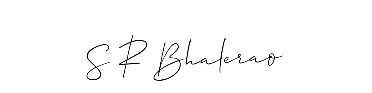 if you are searching for the best signature style for your name S R Bhalerao. so please give up your signature search. here we have designed multiple signature styles  using Allison_Script. S R Bhalerao signature style 2 images and pictures png