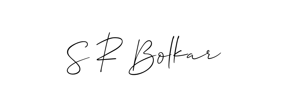 Similarly Allison_Script is the best handwritten signature design. Signature creator online .You can use it as an online autograph creator for name S R Bolkar. S R Bolkar signature style 2 images and pictures png