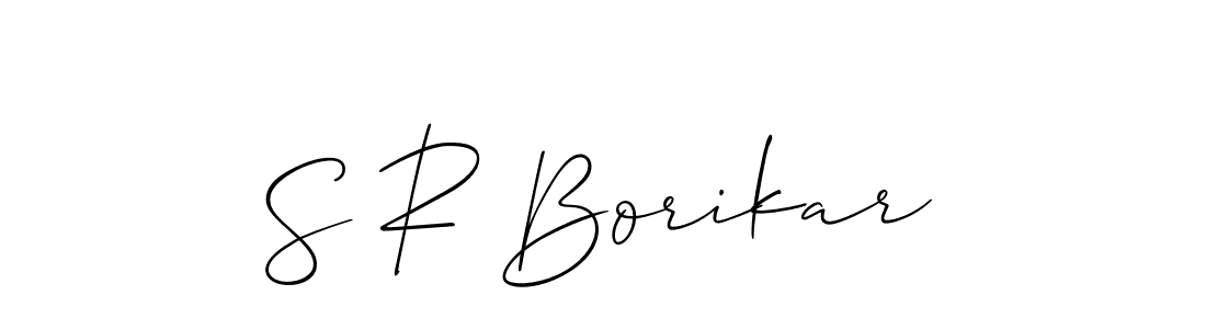 Make a beautiful signature design for name S R Borikar. Use this online signature maker to create a handwritten signature for free. S R Borikar signature style 2 images and pictures png