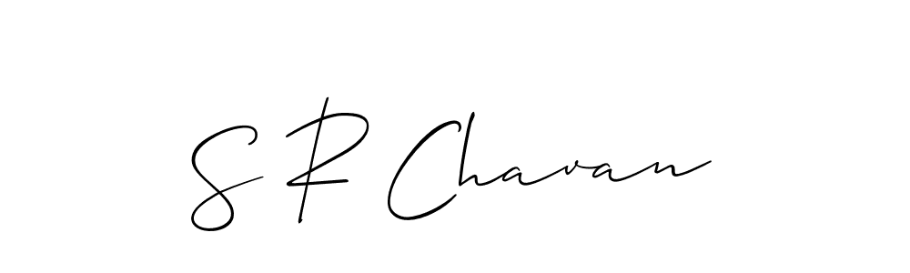 Allison_Script is a professional signature style that is perfect for those who want to add a touch of class to their signature. It is also a great choice for those who want to make their signature more unique. Get S R Chavan name to fancy signature for free. S R Chavan signature style 2 images and pictures png