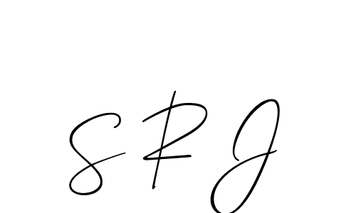 Also we have S R J name is the best signature style. Create professional handwritten signature collection using Allison_Script autograph style. S R J signature style 2 images and pictures png