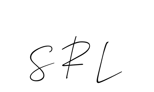 You should practise on your own different ways (Allison_Script) to write your name (S R L) in signature. don't let someone else do it for you. S R L signature style 2 images and pictures png