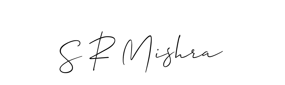 if you are searching for the best signature style for your name S R Mishra. so please give up your signature search. here we have designed multiple signature styles  using Allison_Script. S R Mishra signature style 2 images and pictures png