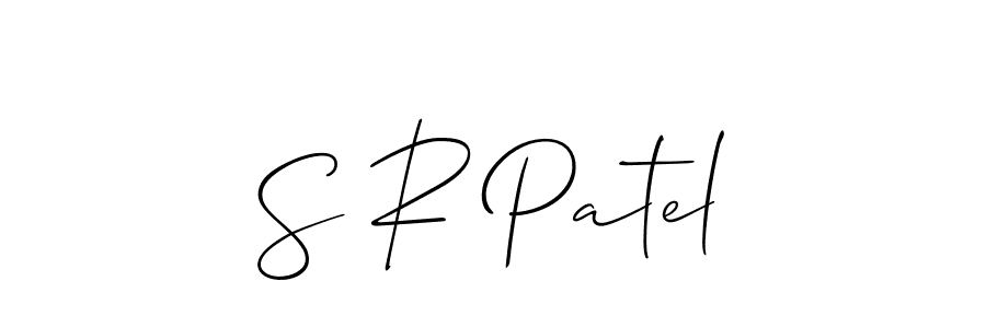 Also we have S R Patel name is the best signature style. Create professional handwritten signature collection using Allison_Script autograph style. S R Patel signature style 2 images and pictures png