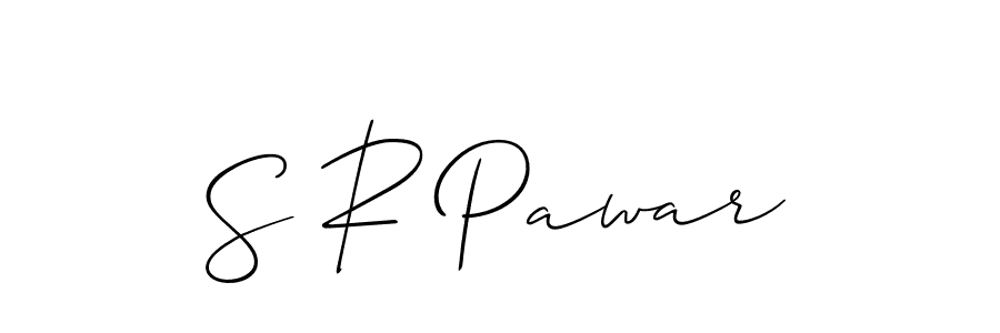 You should practise on your own different ways (Allison_Script) to write your name (S R Pawar) in signature. don't let someone else do it for you. S R Pawar signature style 2 images and pictures png