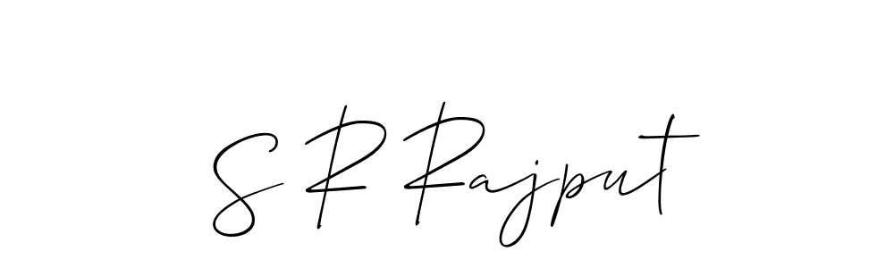 How to Draw S R Rajput signature style? Allison_Script is a latest design signature styles for name S R Rajput. S R Rajput signature style 2 images and pictures png
