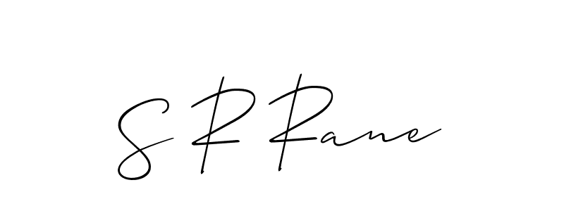 Design your own signature with our free online signature maker. With this signature software, you can create a handwritten (Allison_Script) signature for name S R Rane. S R Rane signature style 2 images and pictures png