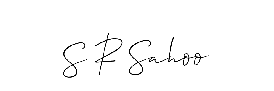 S R Sahoo stylish signature style. Best Handwritten Sign (Allison_Script) for my name. Handwritten Signature Collection Ideas for my name S R Sahoo. S R Sahoo signature style 2 images and pictures png