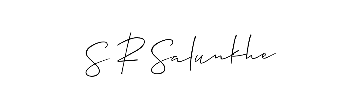 Check out images of Autograph of S R Salunkhe name. Actor S R Salunkhe Signature Style. Allison_Script is a professional sign style online. S R Salunkhe signature style 2 images and pictures png