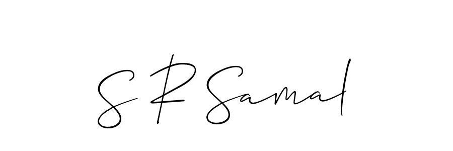 S R Samal stylish signature style. Best Handwritten Sign (Allison_Script) for my name. Handwritten Signature Collection Ideas for my name S R Samal. S R Samal signature style 2 images and pictures png