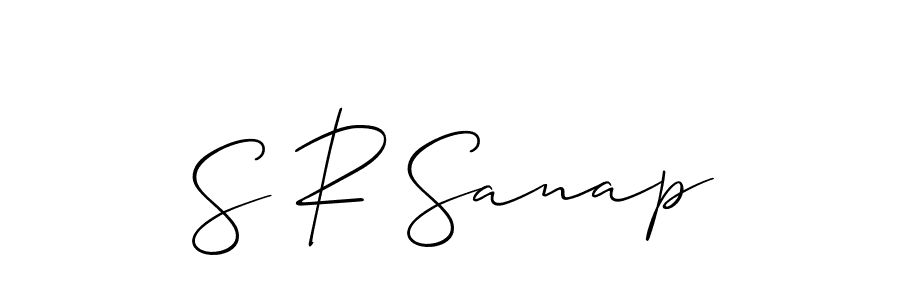 It looks lik you need a new signature style for name S R Sanap. Design unique handwritten (Allison_Script) signature with our free signature maker in just a few clicks. S R Sanap signature style 2 images and pictures png