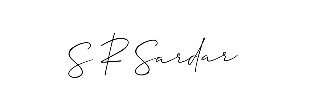 You should practise on your own different ways (Allison_Script) to write your name (S R Sardar) in signature. don't let someone else do it for you. S R Sardar signature style 2 images and pictures png