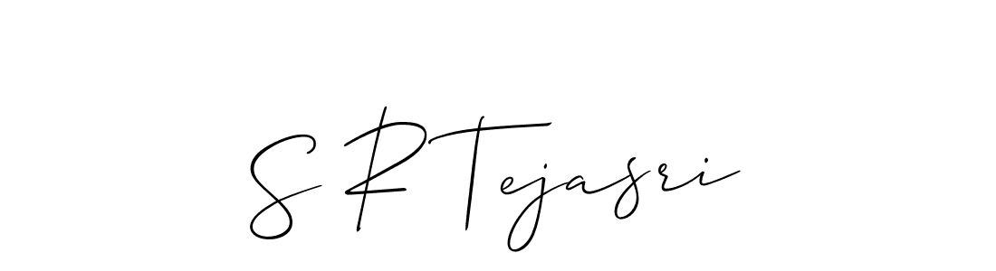 Create a beautiful signature design for name S R Tejasri. With this signature (Allison_Script) fonts, you can make a handwritten signature for free. S R Tejasri signature style 2 images and pictures png