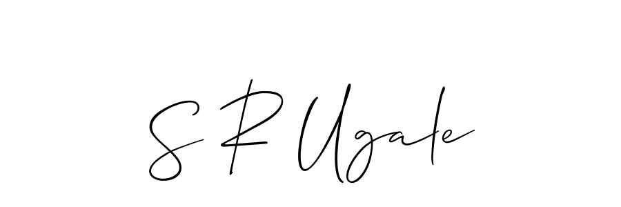 How to make S R Ugale signature? Allison_Script is a professional autograph style. Create handwritten signature for S R Ugale name. S R Ugale signature style 2 images and pictures png