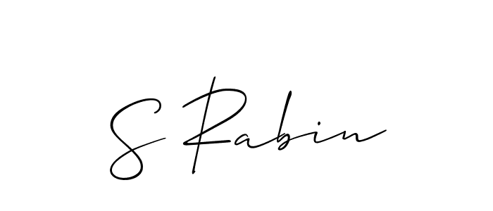 Allison_Script is a professional signature style that is perfect for those who want to add a touch of class to their signature. It is also a great choice for those who want to make their signature more unique. Get S Rabin name to fancy signature for free. S Rabin signature style 2 images and pictures png