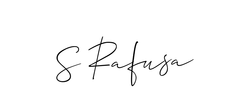 Check out images of Autograph of S Rafusa name. Actor S Rafusa Signature Style. Allison_Script is a professional sign style online. S Rafusa signature style 2 images and pictures png