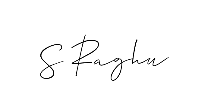 It looks lik you need a new signature style for name S Raghu. Design unique handwritten (Allison_Script) signature with our free signature maker in just a few clicks. S Raghu signature style 2 images and pictures png