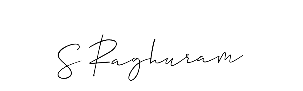 Best and Professional Signature Style for S Raghuram. Allison_Script Best Signature Style Collection. S Raghuram signature style 2 images and pictures png