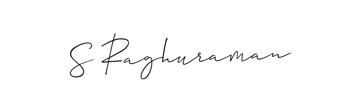 if you are searching for the best signature style for your name S Raghuraman. so please give up your signature search. here we have designed multiple signature styles  using Allison_Script. S Raghuraman signature style 2 images and pictures png