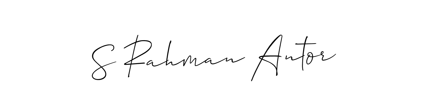 This is the best signature style for the S Rahman Antor name. Also you like these signature font (Allison_Script). Mix name signature. S Rahman Antor signature style 2 images and pictures png