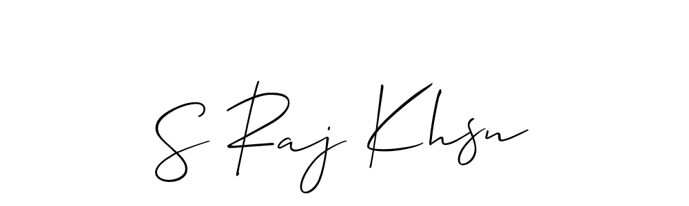 Similarly Allison_Script is the best handwritten signature design. Signature creator online .You can use it as an online autograph creator for name S Raj Khsn. S Raj Khsn signature style 2 images and pictures png