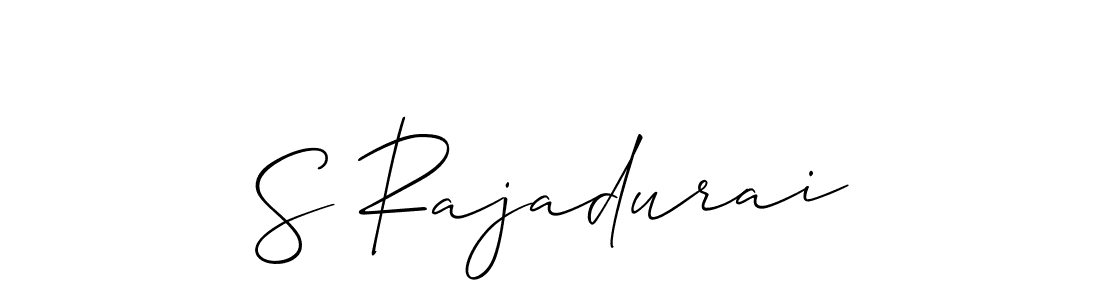 Make a beautiful signature design for name S Rajadurai. With this signature (Allison_Script) style, you can create a handwritten signature for free. S Rajadurai signature style 2 images and pictures png